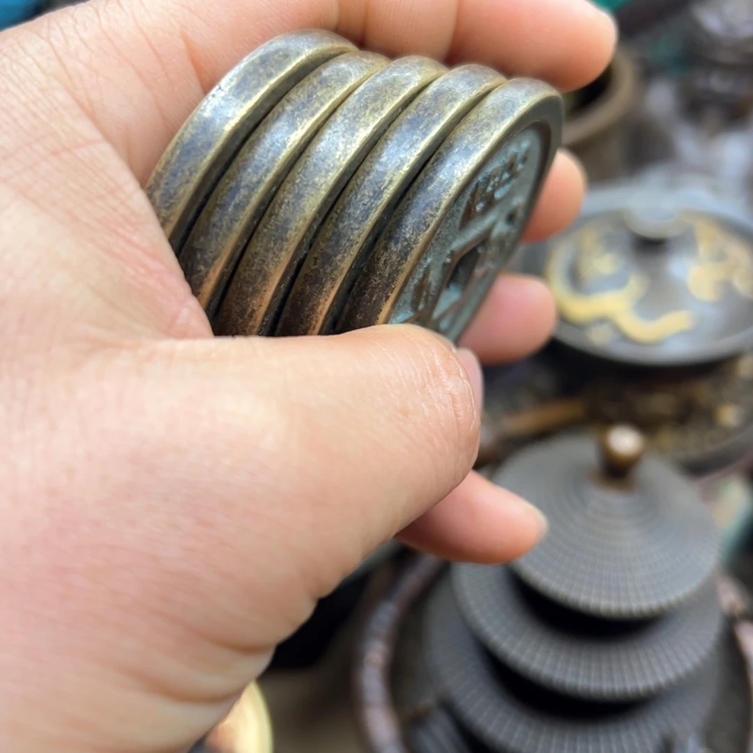 铜摆件欢迎欢迎你