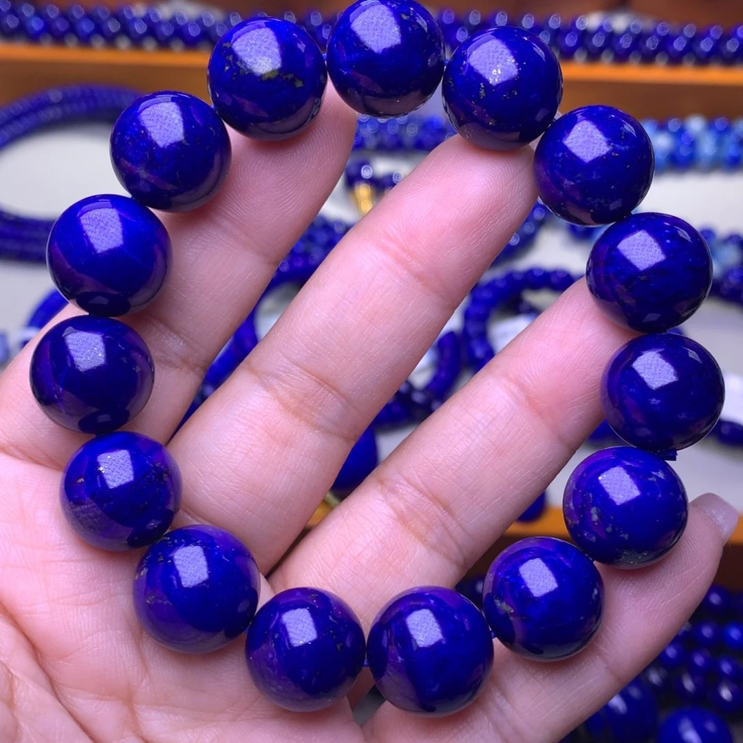 青金石未镶嵌手串14m