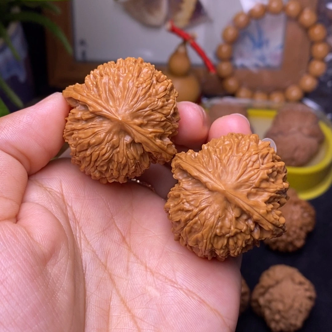 文玩核桃把件37红豆