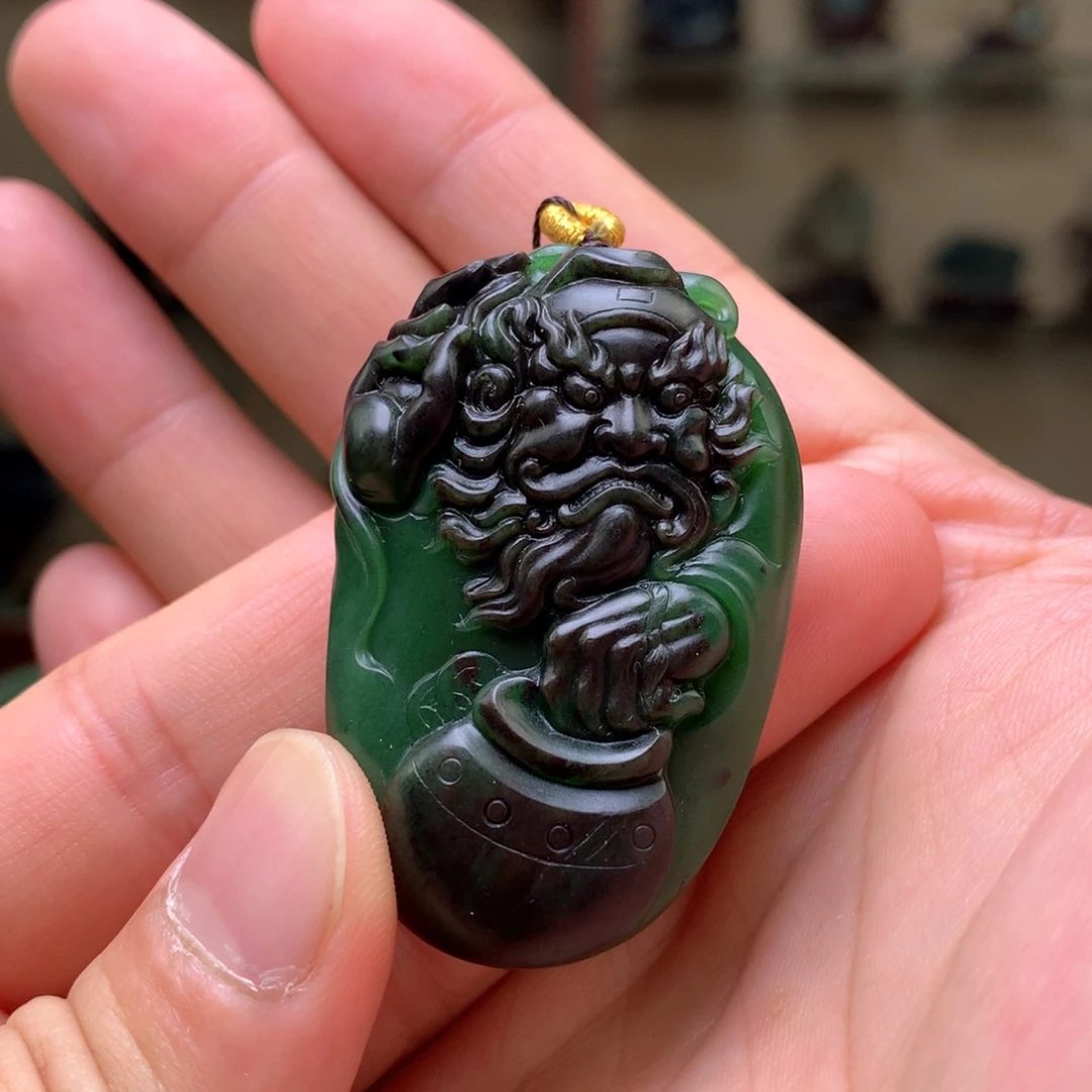 和田玉未镶嵌挂件