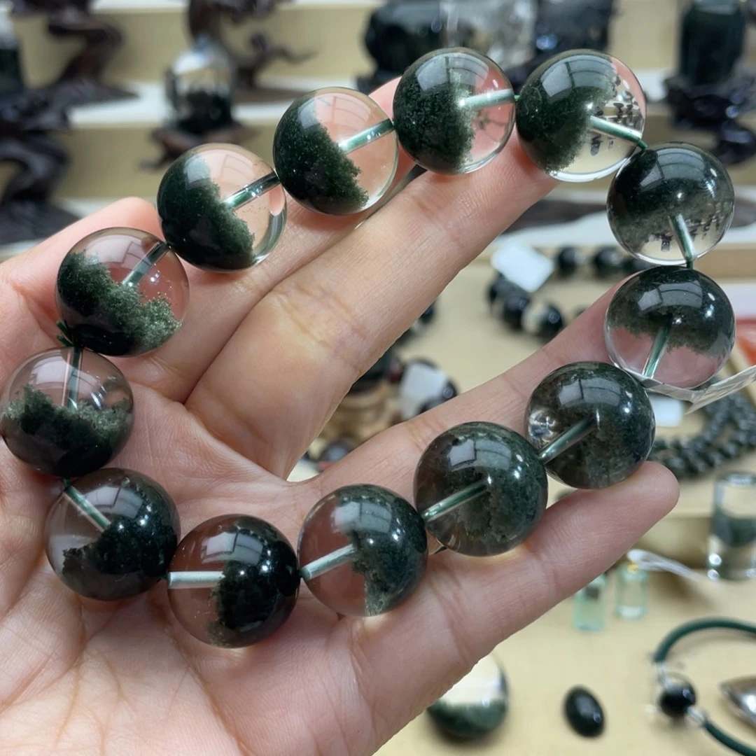 水晶手链未镶嵌绿幽灵手链