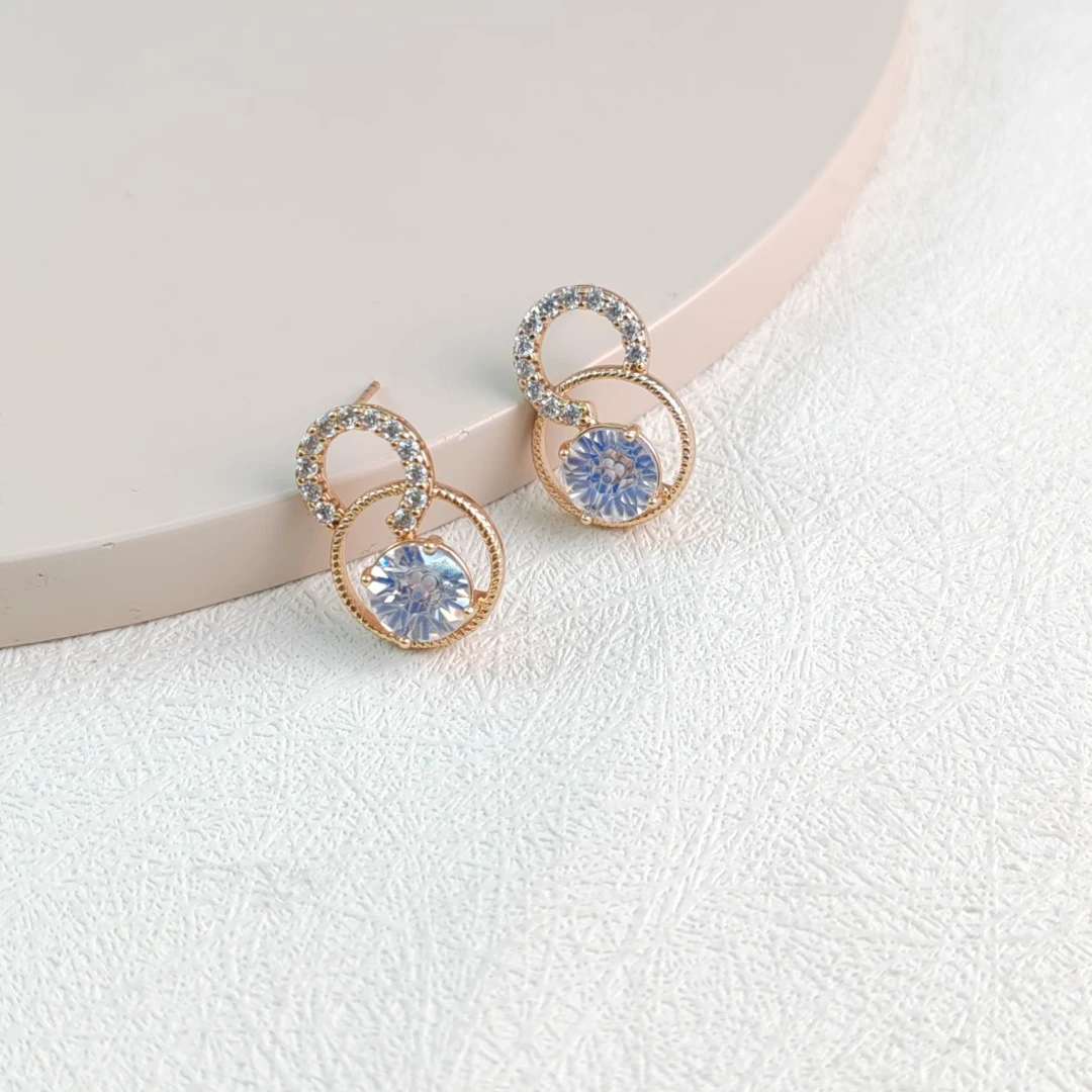 XUPING/旭平首饰 合金合成锆石耳饰 情人节【潘生福利】 X000934153