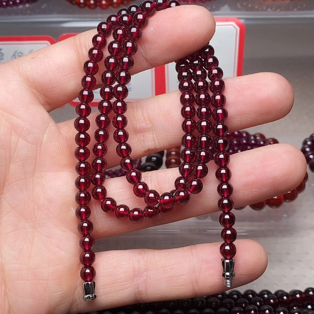石榴石手链未镶嵌卡4.9毕业级枚紫项链