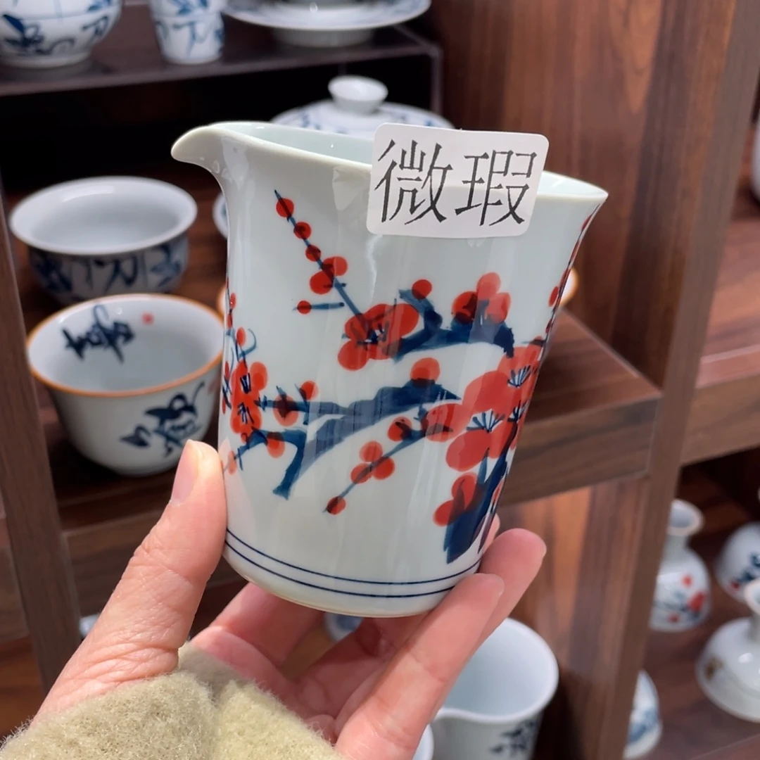 有瑕釉下彩纯手绘