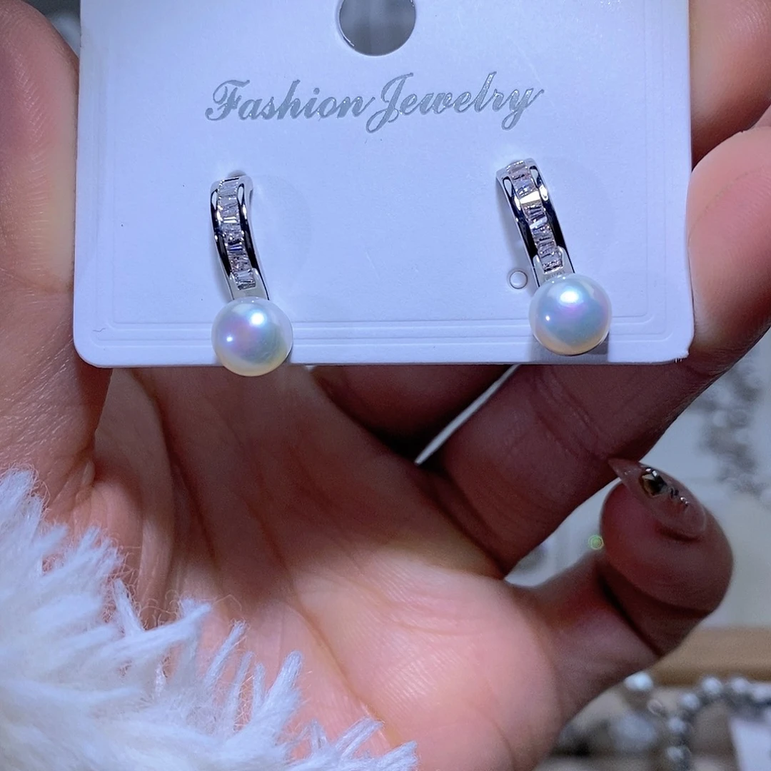 未镶嵌淡水珍珠耳饰