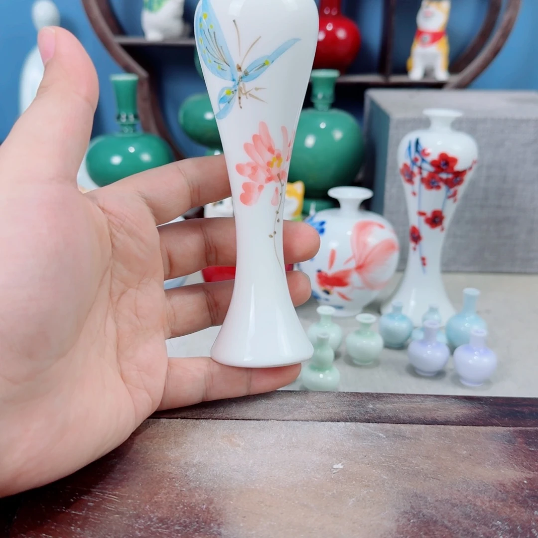陶瓷手工小花器摆件