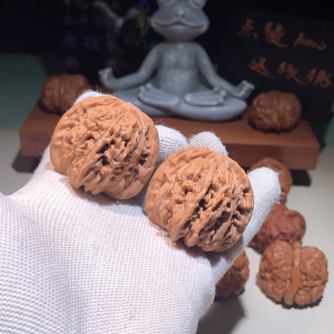 文玩核桃把件四座楼81330，4239