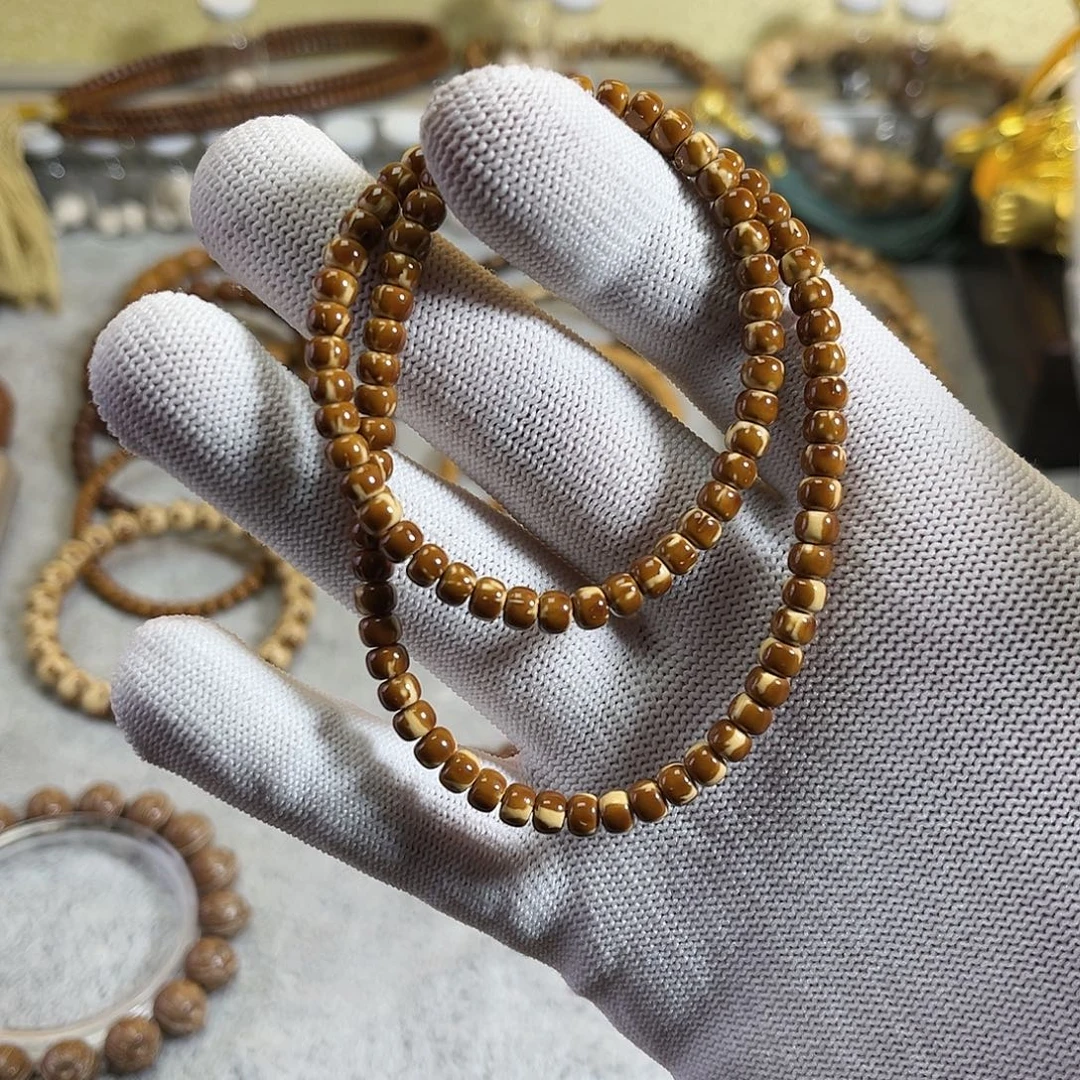 紫金鼠手串火焰纹双圈