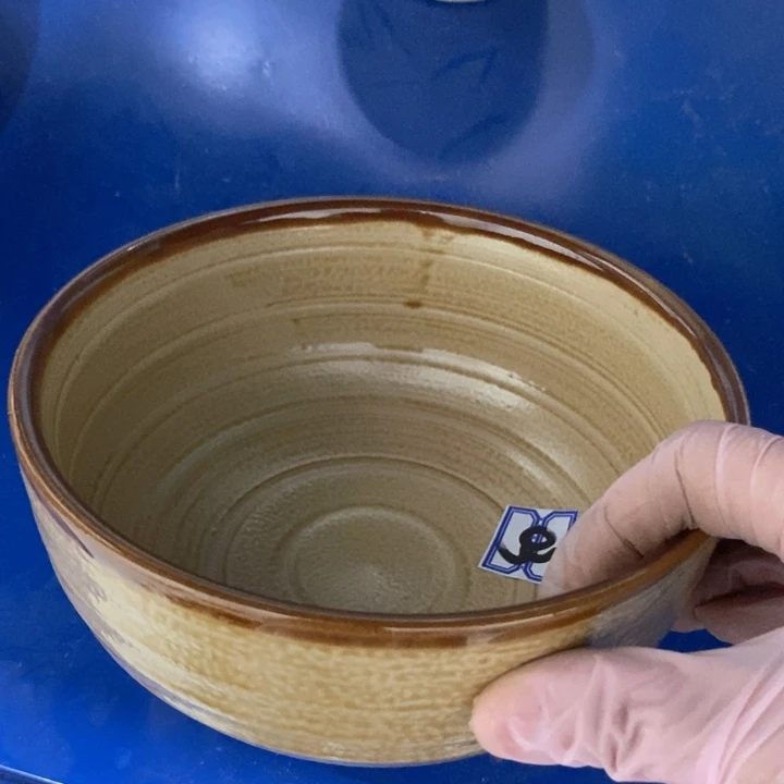 晴***阳瓷片五厂虎皮釉面碗