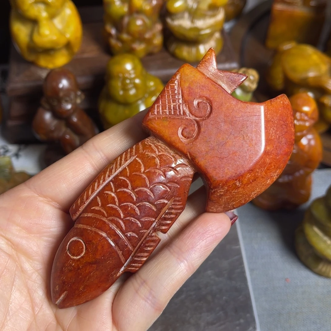 蛇纹石玉合金颈饰