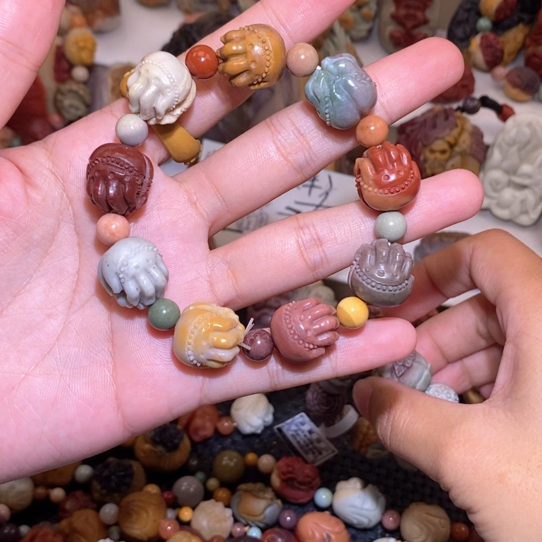 石英质玉（阿拉善玉）未镶嵌手链