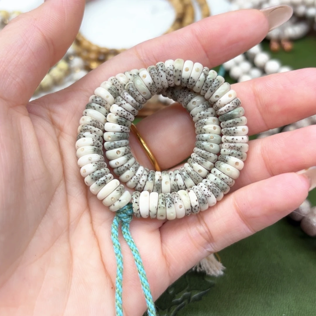 大****手串星月菩提8mm泥鳅背❗️糯冰石玉料❗️