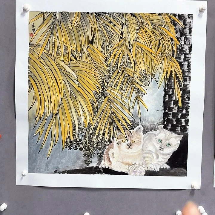 国画亲笔手绘放心去藏