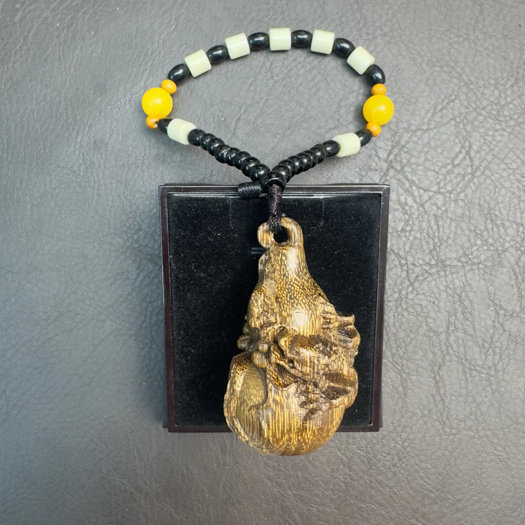 增香沉香木【白旗盘龍葫芦】无礼盒文玩高货手把件