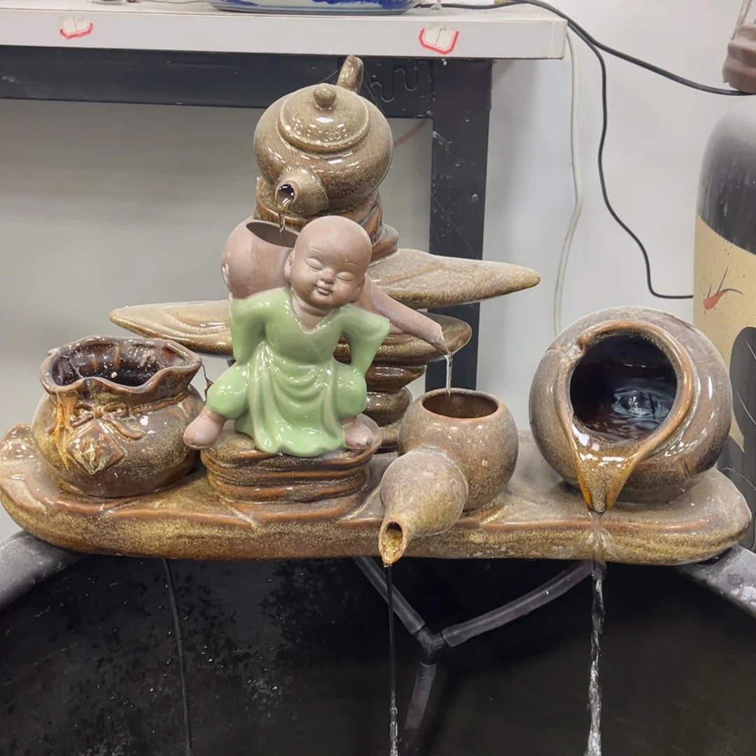 缸如图所见摆件带水泵带雾化