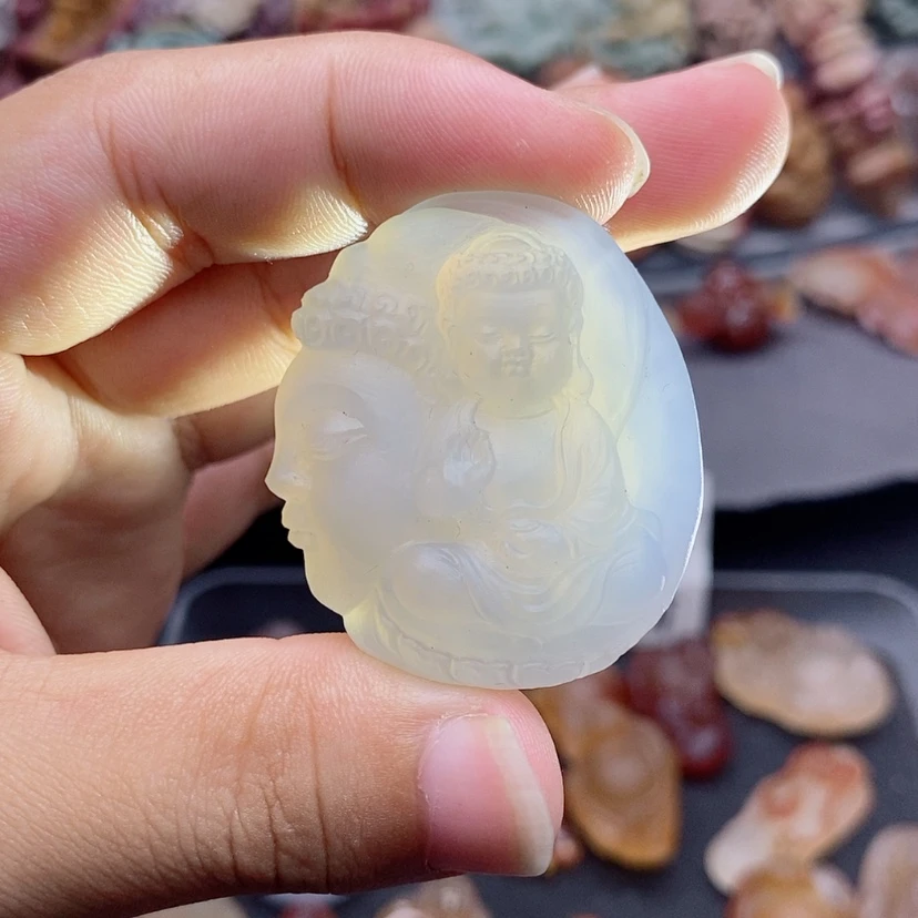 【闪购商品】未镶嵌吊坠定制玛瑙