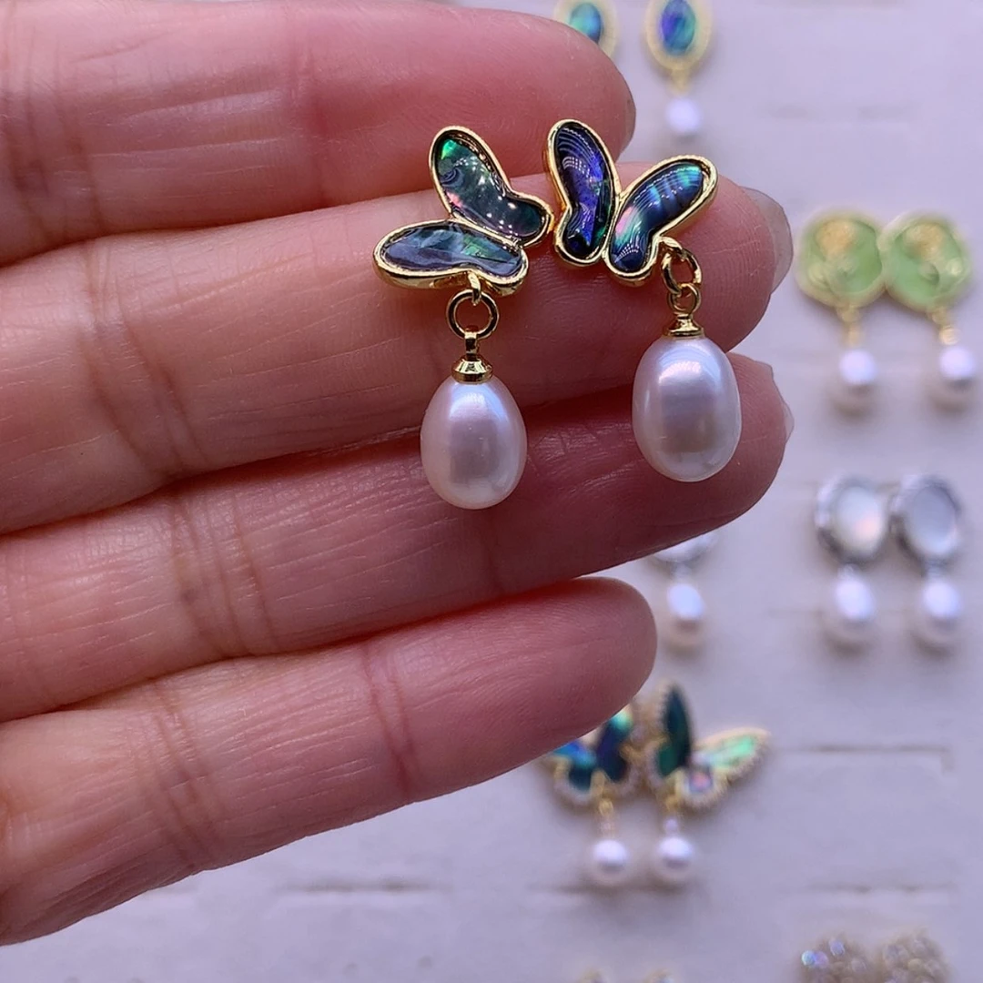 【闪购商品】淡水珍珠耳饰合金