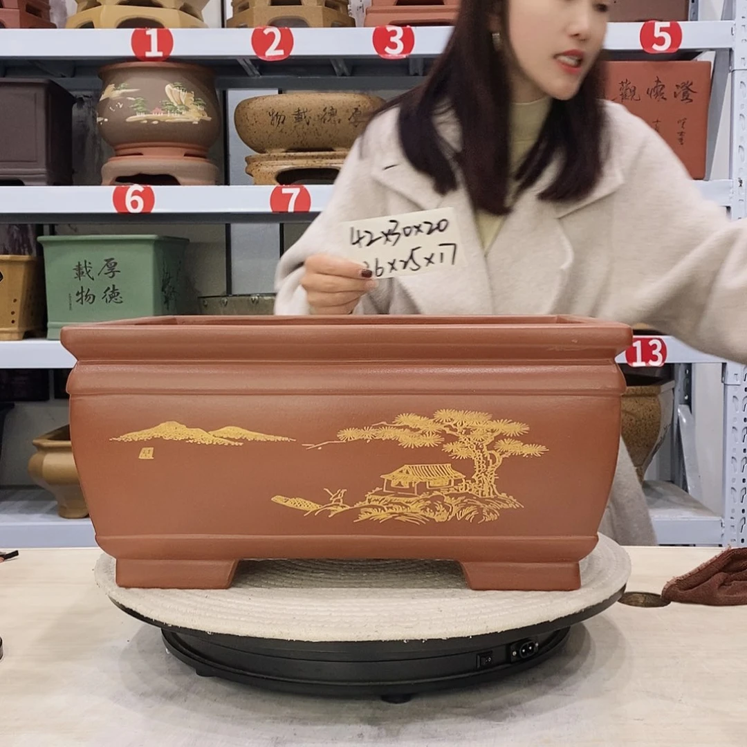 紫砂花盆紫砂花盆