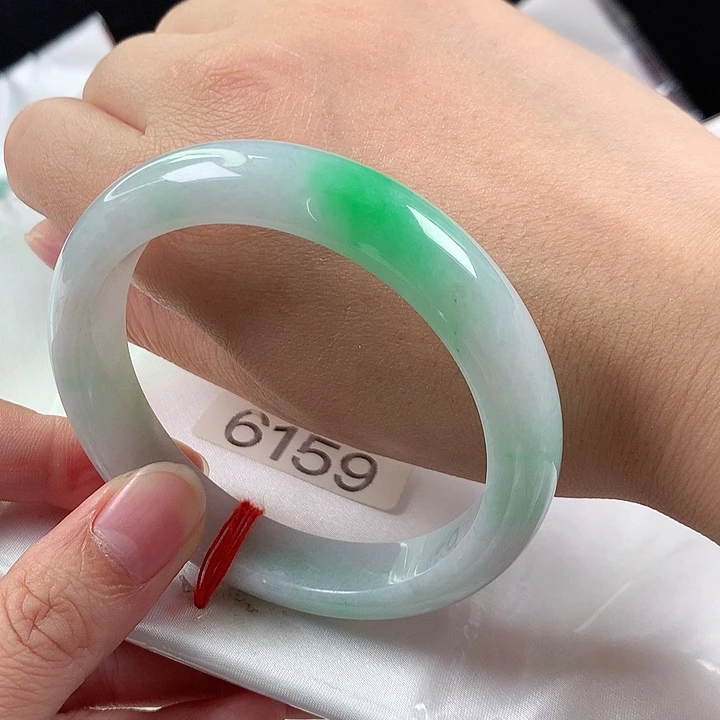 【闪购商品】翡翠手镯未镶嵌喜***色59有纹