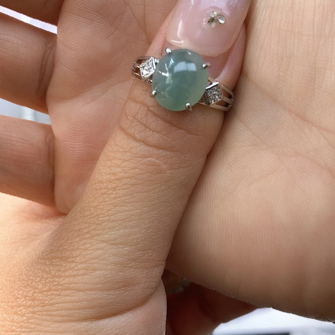 章***子翡翠未镶嵌戒指缅甸