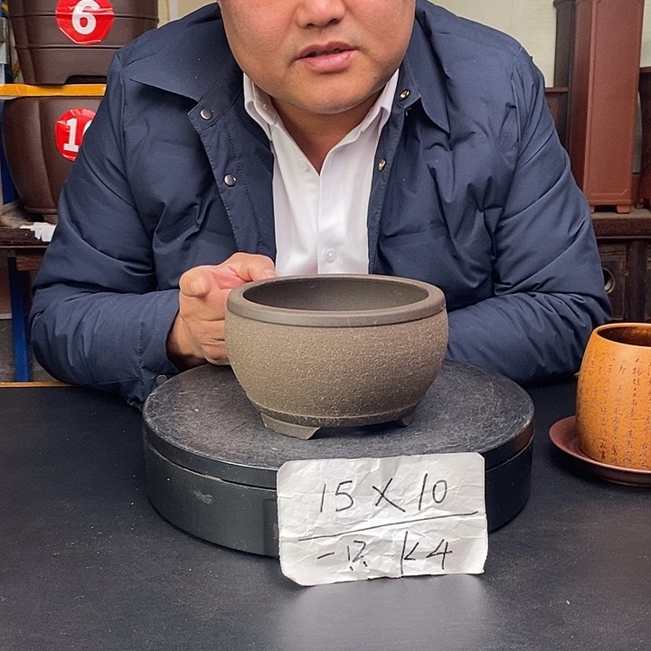 紫砂花盆货号一只k4