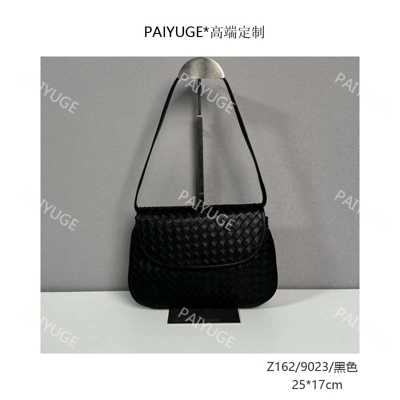 Z162/9023/黑色  paiyuge高端订制百搭女士手提单肩斜挎包1955