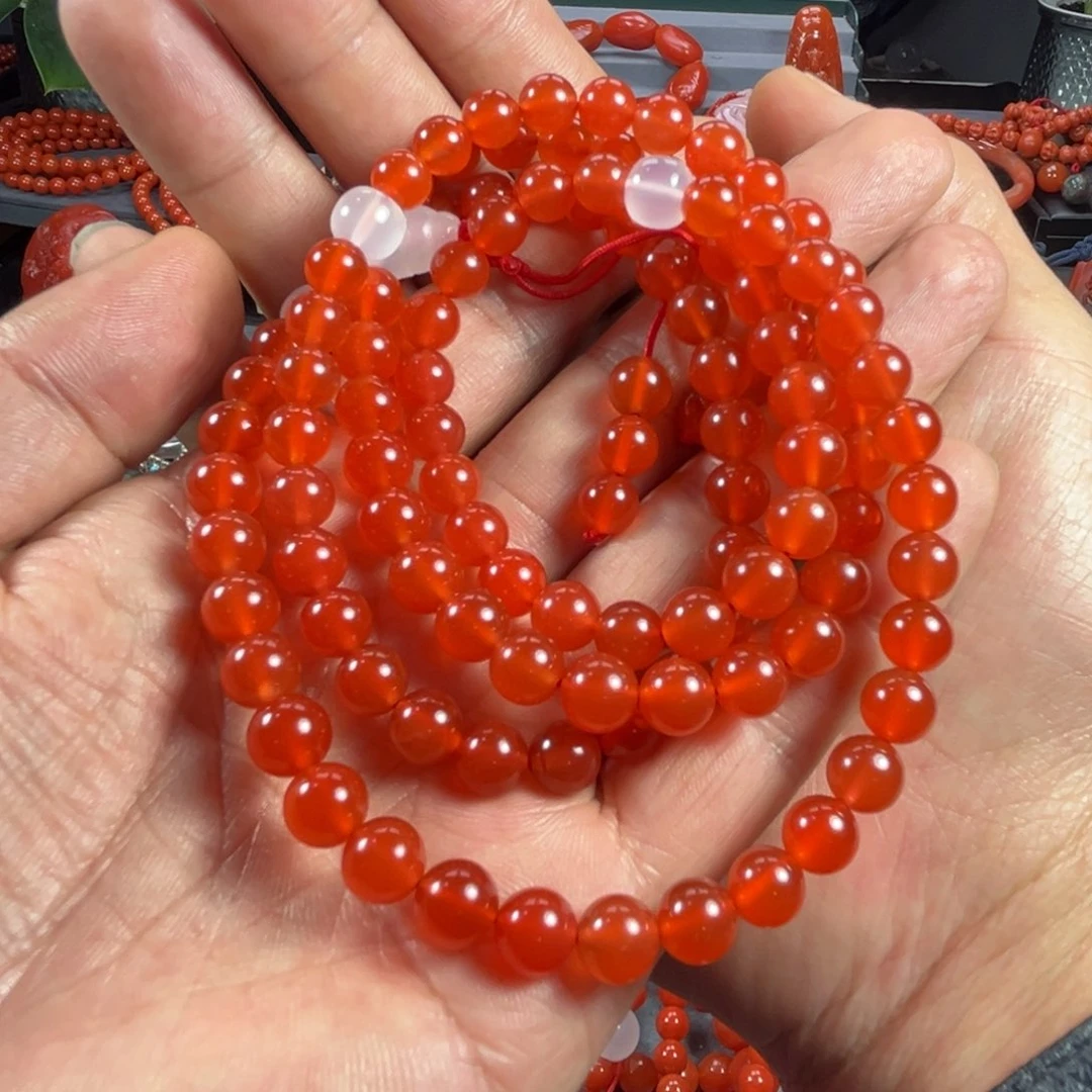 南红玛瑙手链未镶嵌大**市