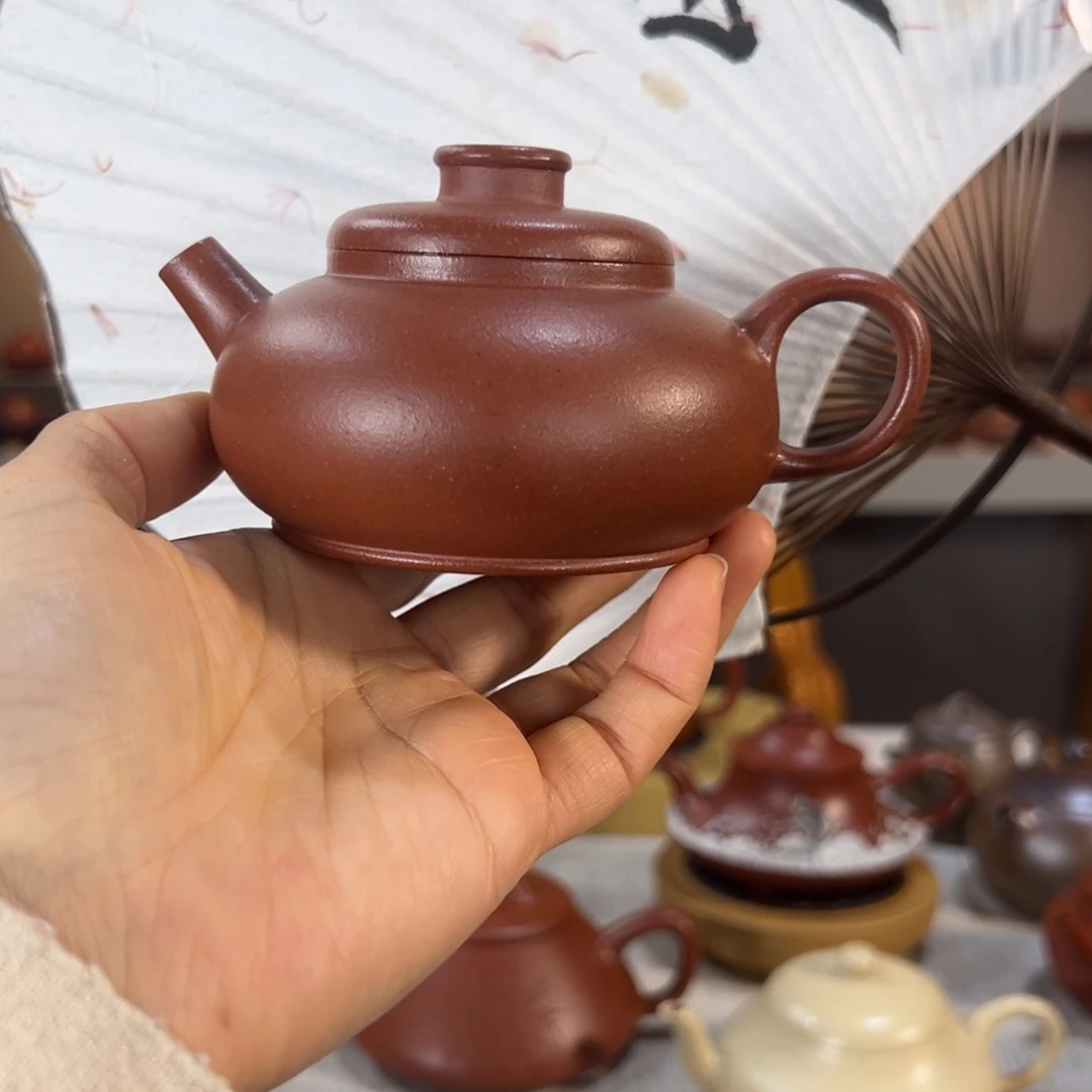 紫砂茶壶龙*行巨轮 降坡泥 160cc