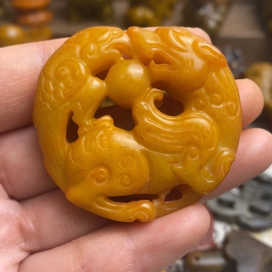 蛇纹石玉未镶嵌颈饰22