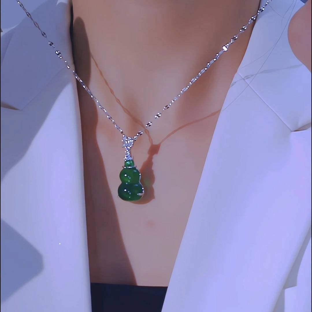 新款如意吉祥葫芦项链气质百搭轻奢锁骨链设计高级感链吊坠