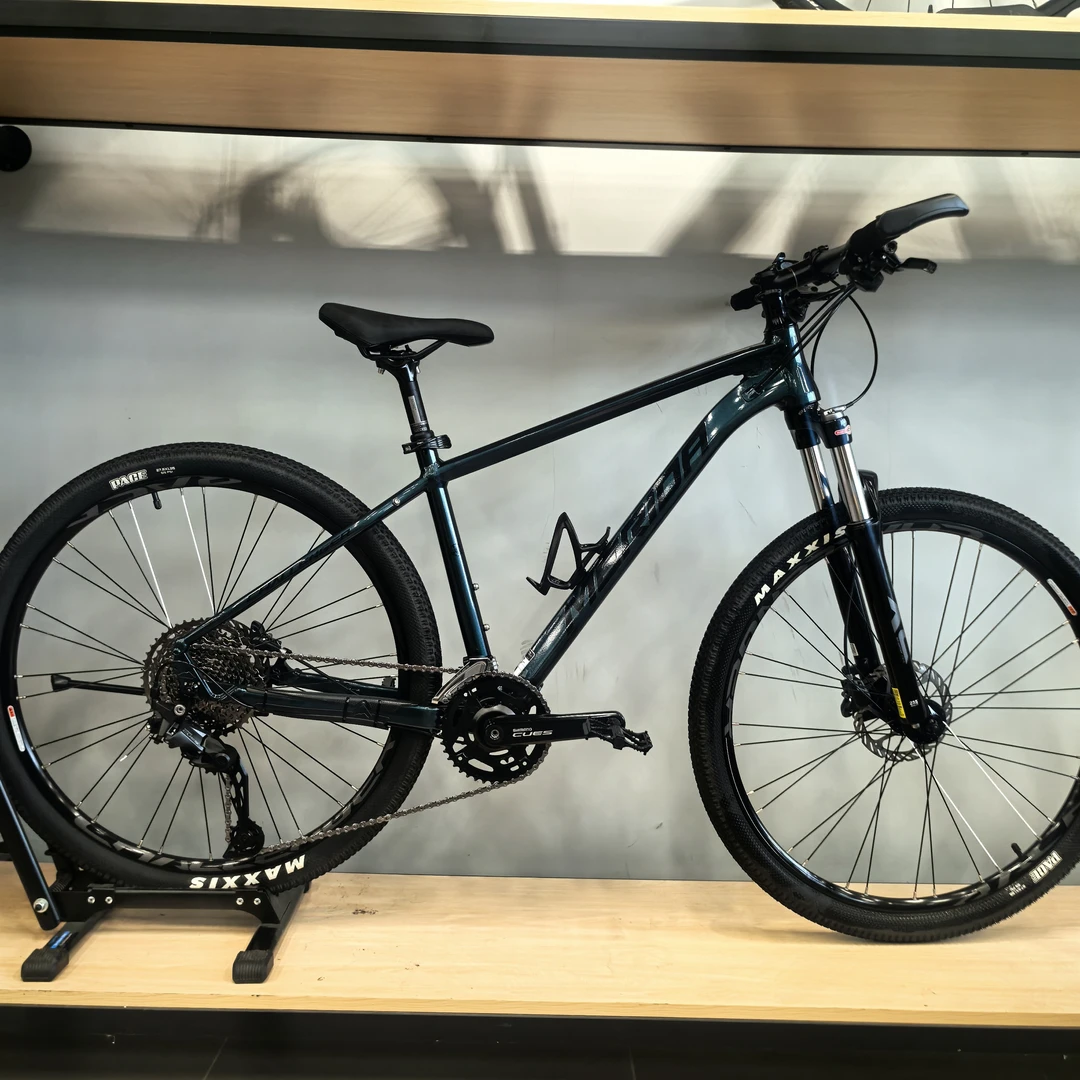 挑战者300铝合金山地车2*11速油碟线控避震宝蓝色(168-178)