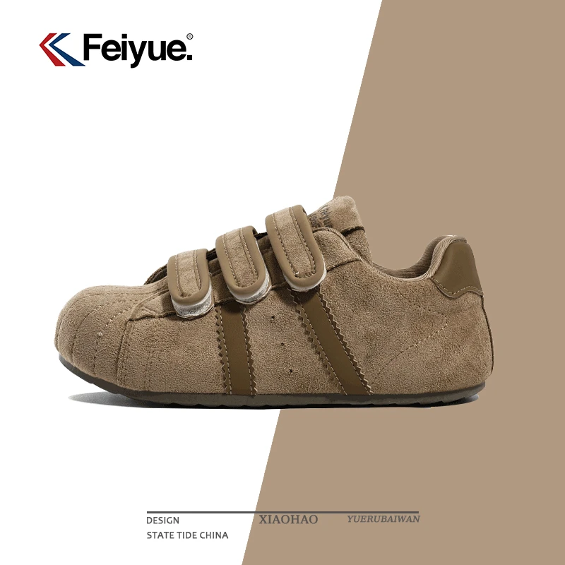 飞跃软底德训鞋爆款2025秋季新款ins潮牌百搭运动小白鞋女鞋棉鞋