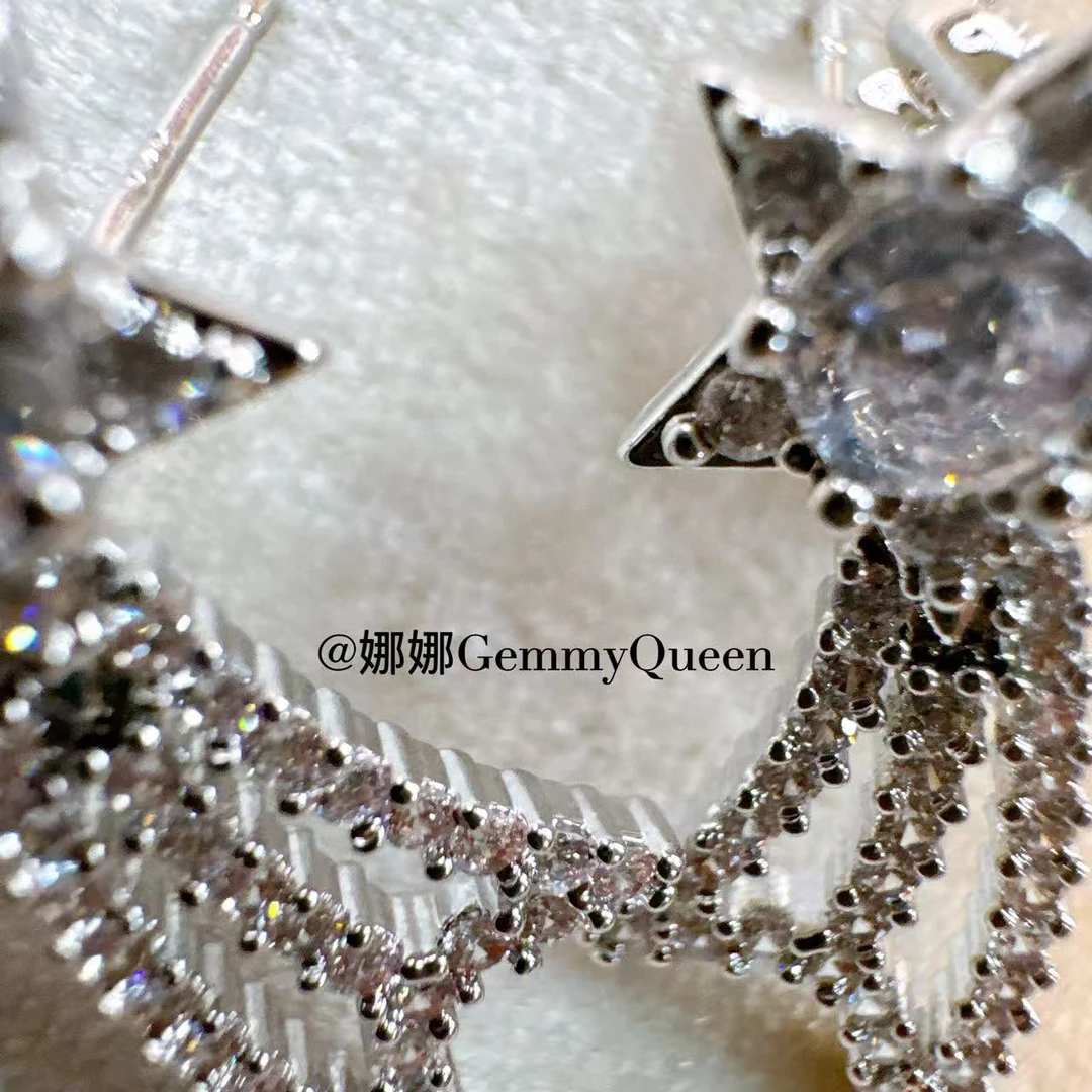 铜合金合成锆石耳饰 娜娜GemmyQueen耳环GQ08395