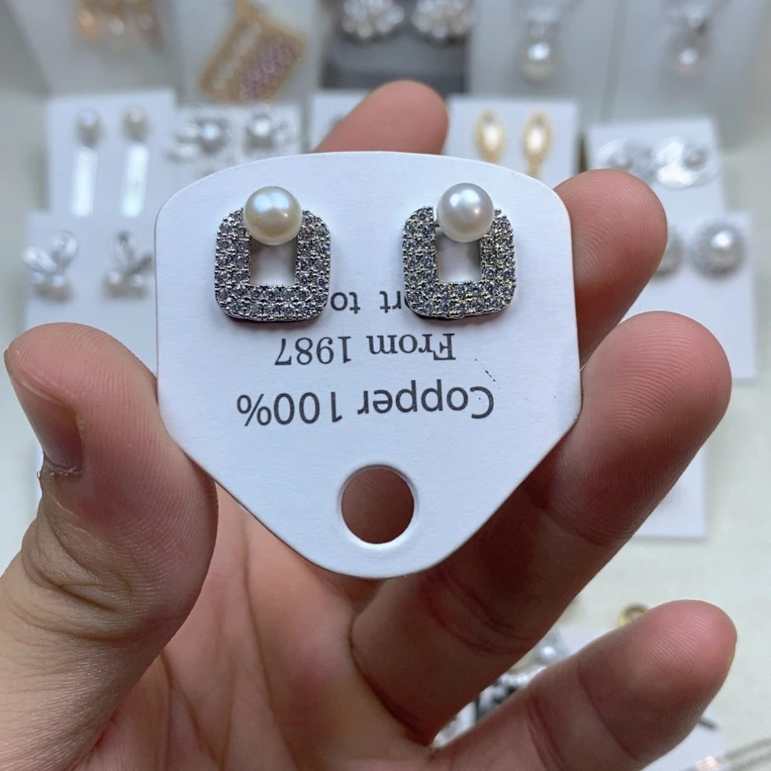 耳饰未镶嵌淡水珍珠