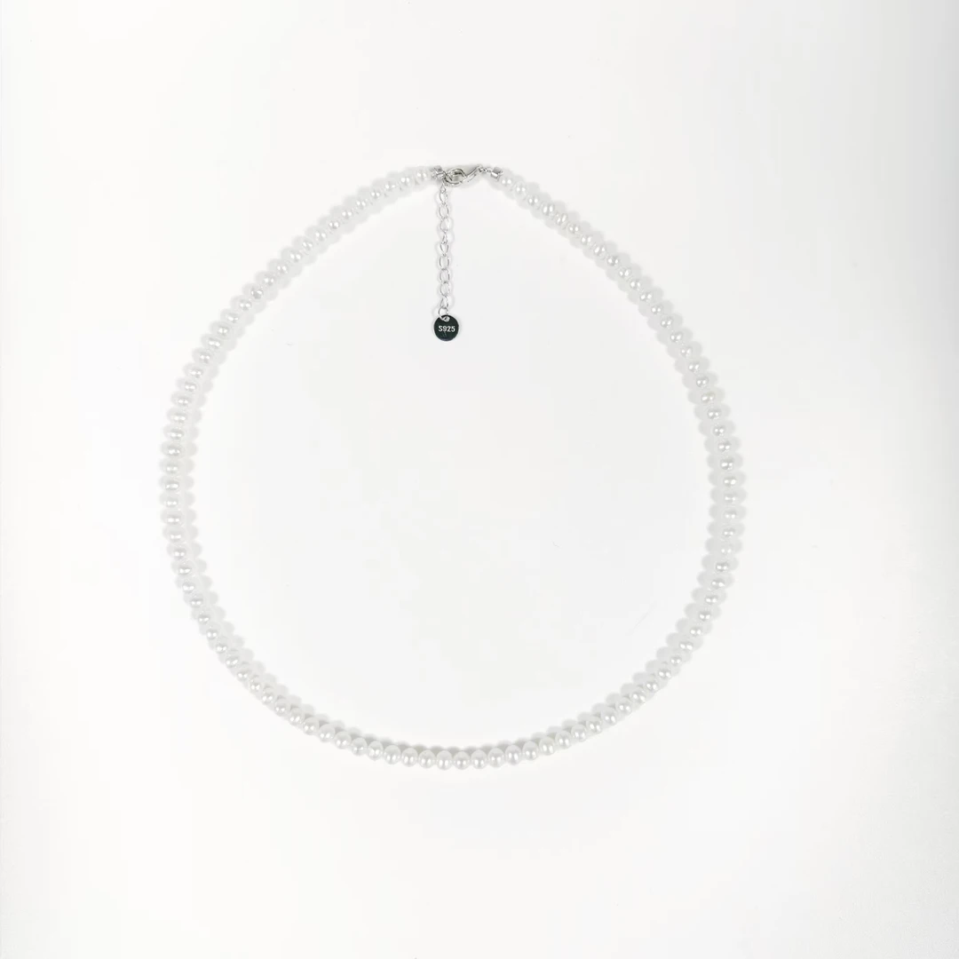 Gloire/古名【luna专属】S925银极光小米珠 淡水珍珠项链 4-4.5mm