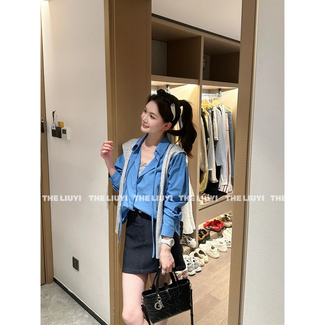 【LIUYI】达尔文~夏季翻领衬衫上衣外套53159