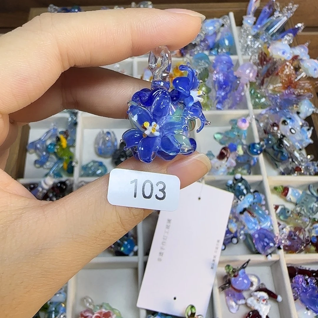 玻璃颈饰空心吊坠非遗灯工