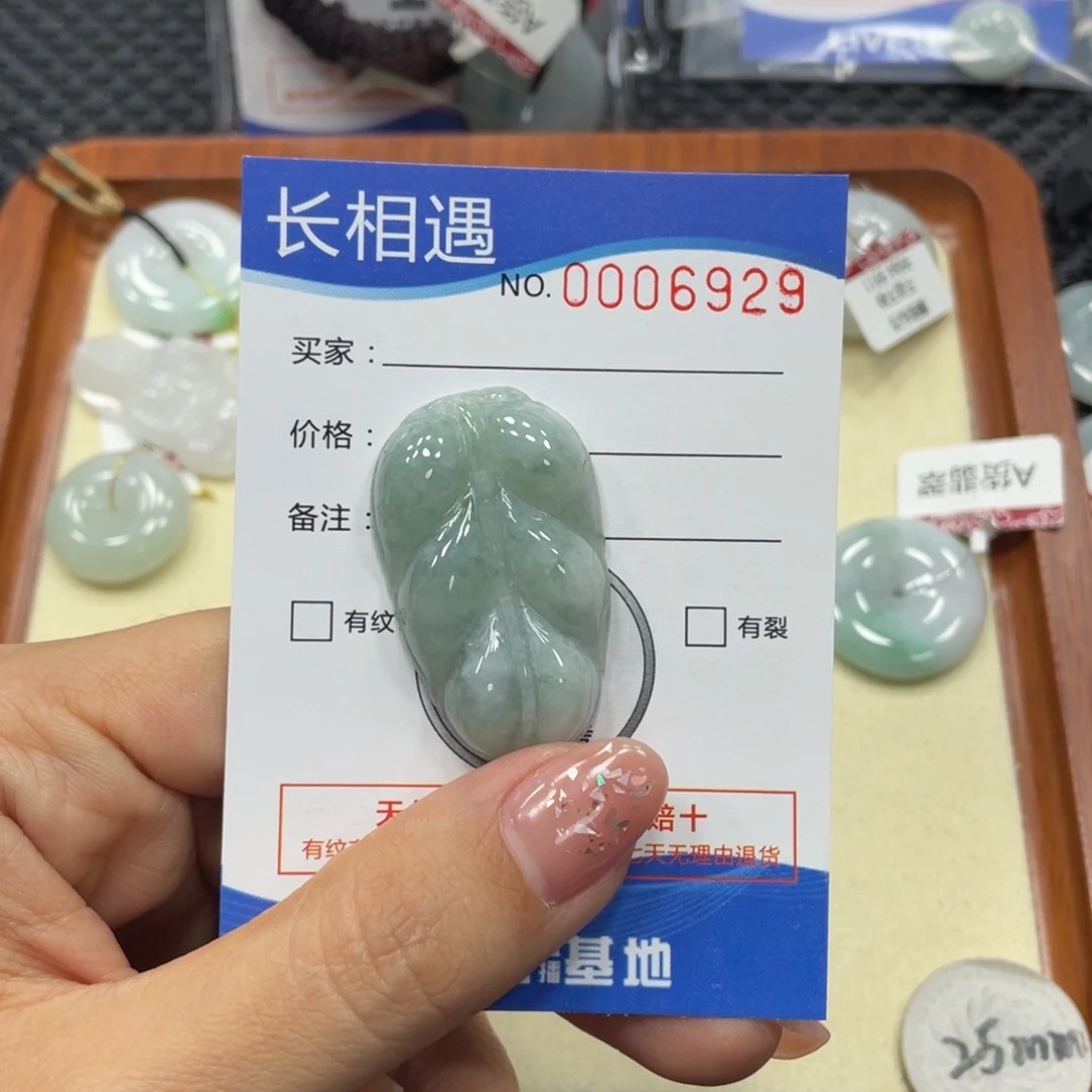 翡翠颈饰未镶嵌翡翠吊坠x 6929