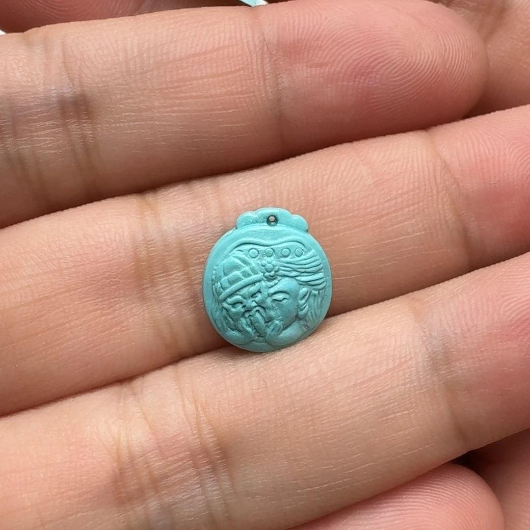 绿松石未镶嵌扎基拉姆牌