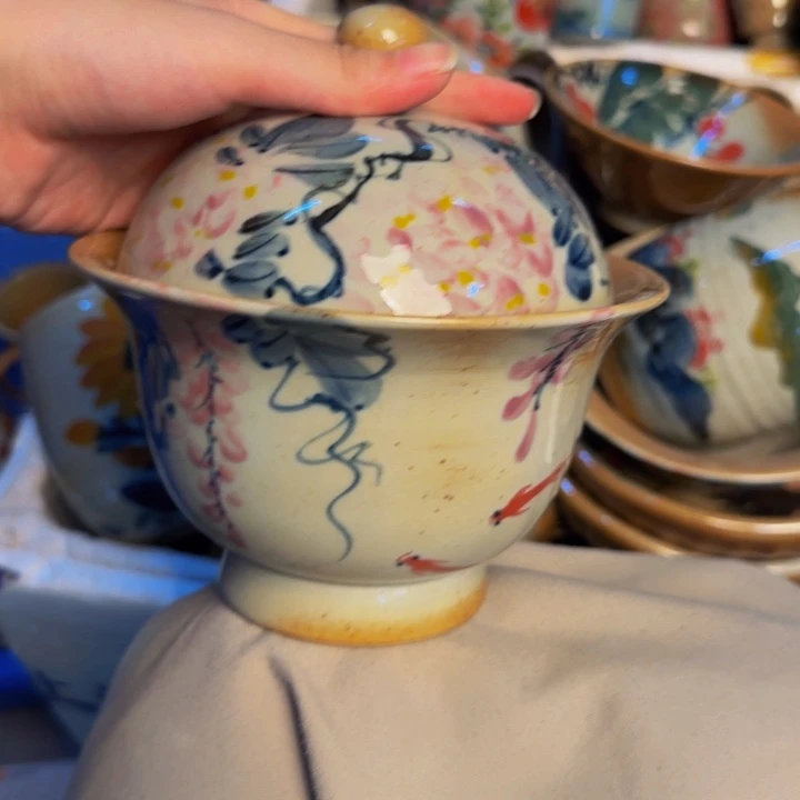 瓷片景德镇陶瓷手工手绘
