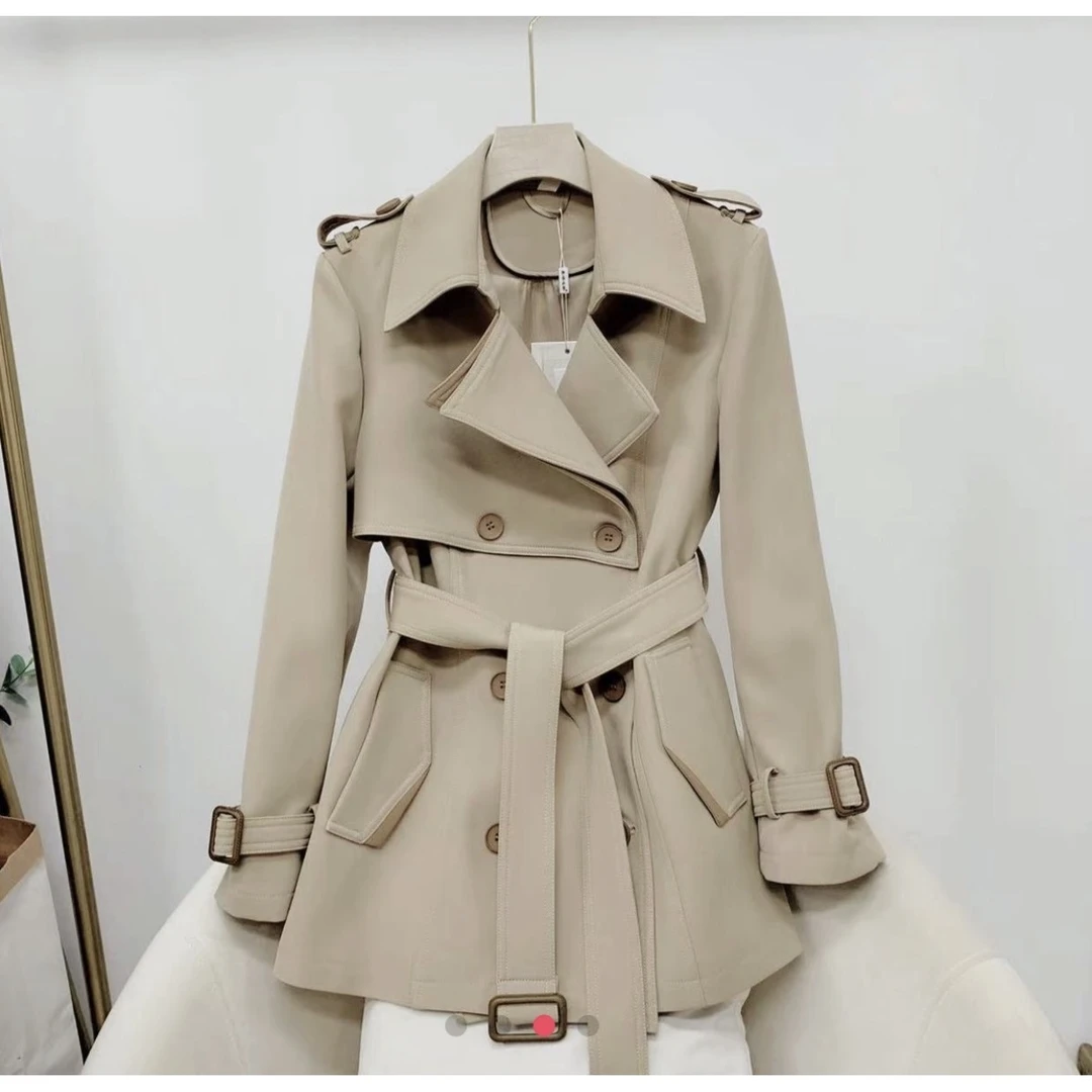 【风的季节】TY新款女士风衣高级经典百搭气质收腰显瘦外套35602