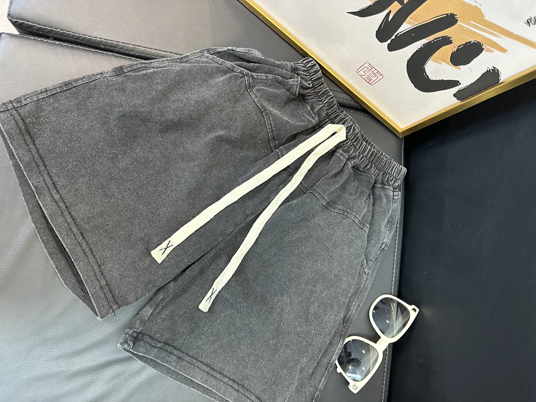 2025新款男童女童运动风薄款水洗五分裤沙丘废土风裤子夏季