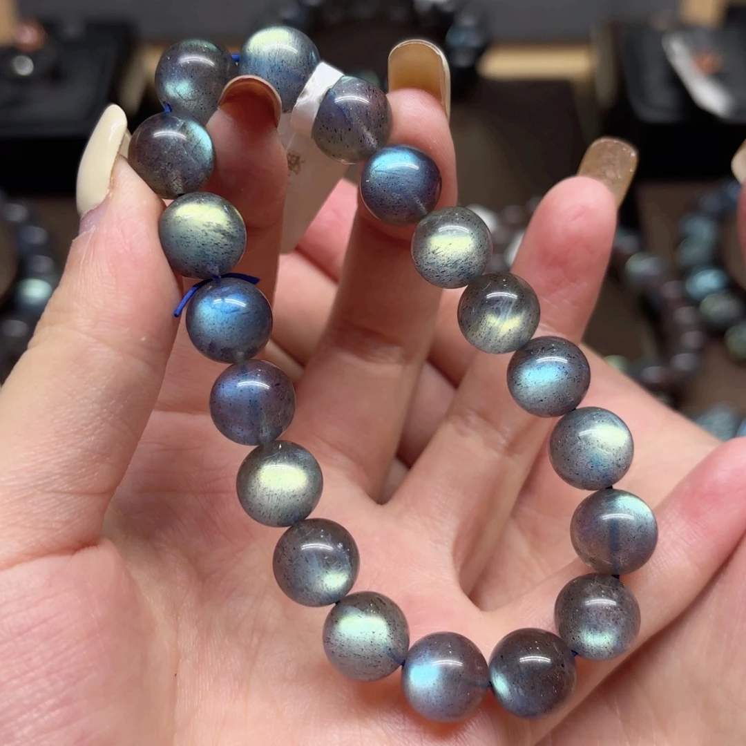 未镶嵌手链长石10.7mm左右