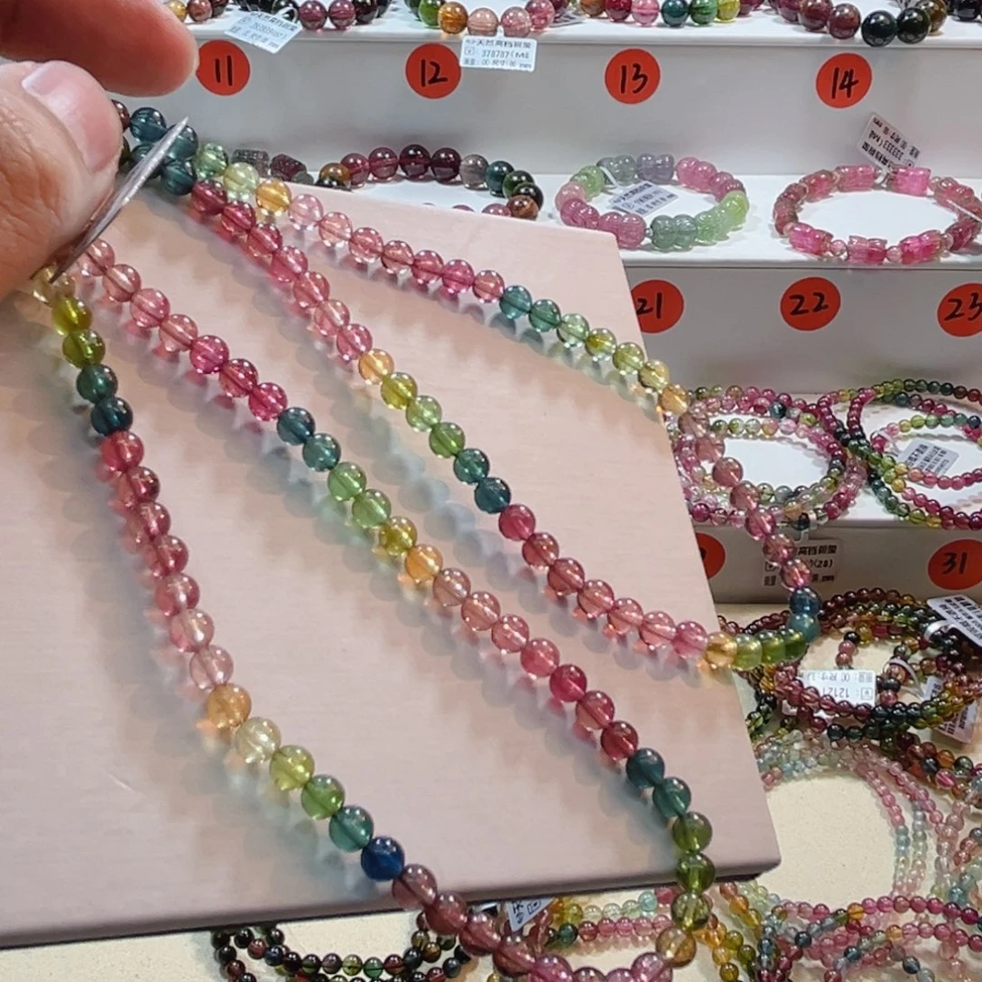 碧玺未镶嵌手链碧玺