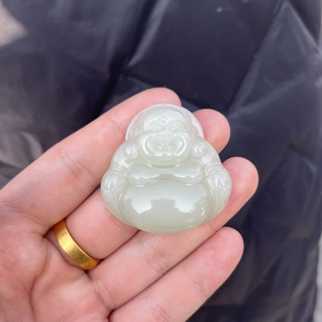 和田玉佛公挂件高品质