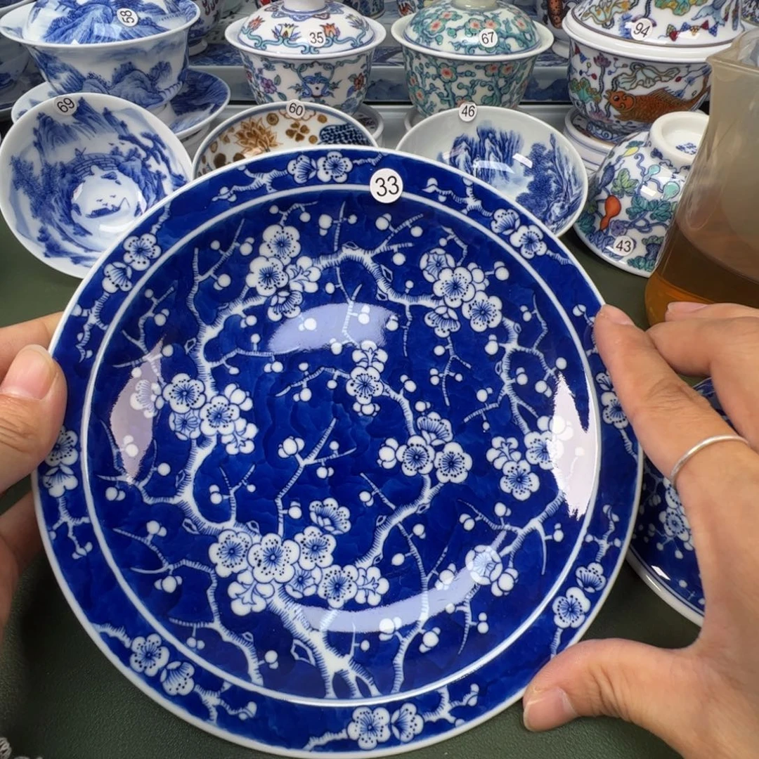 陶瓷景德镇纯手工纯手绘茶具木木33