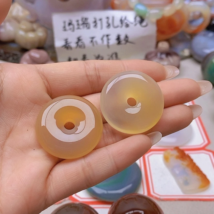 【闪购商品】未镶嵌玛瑙/玉髓珠宝半成品自**在