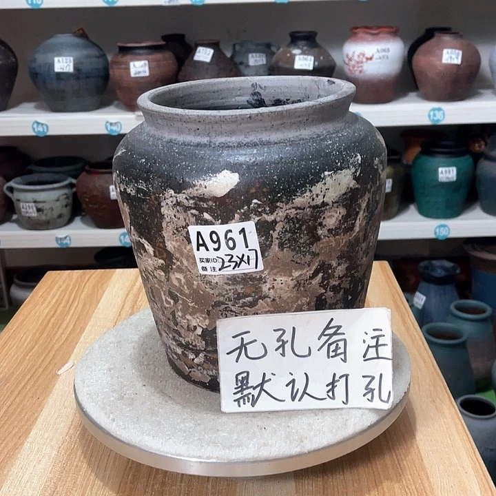 红陶手工制作工艺花盆