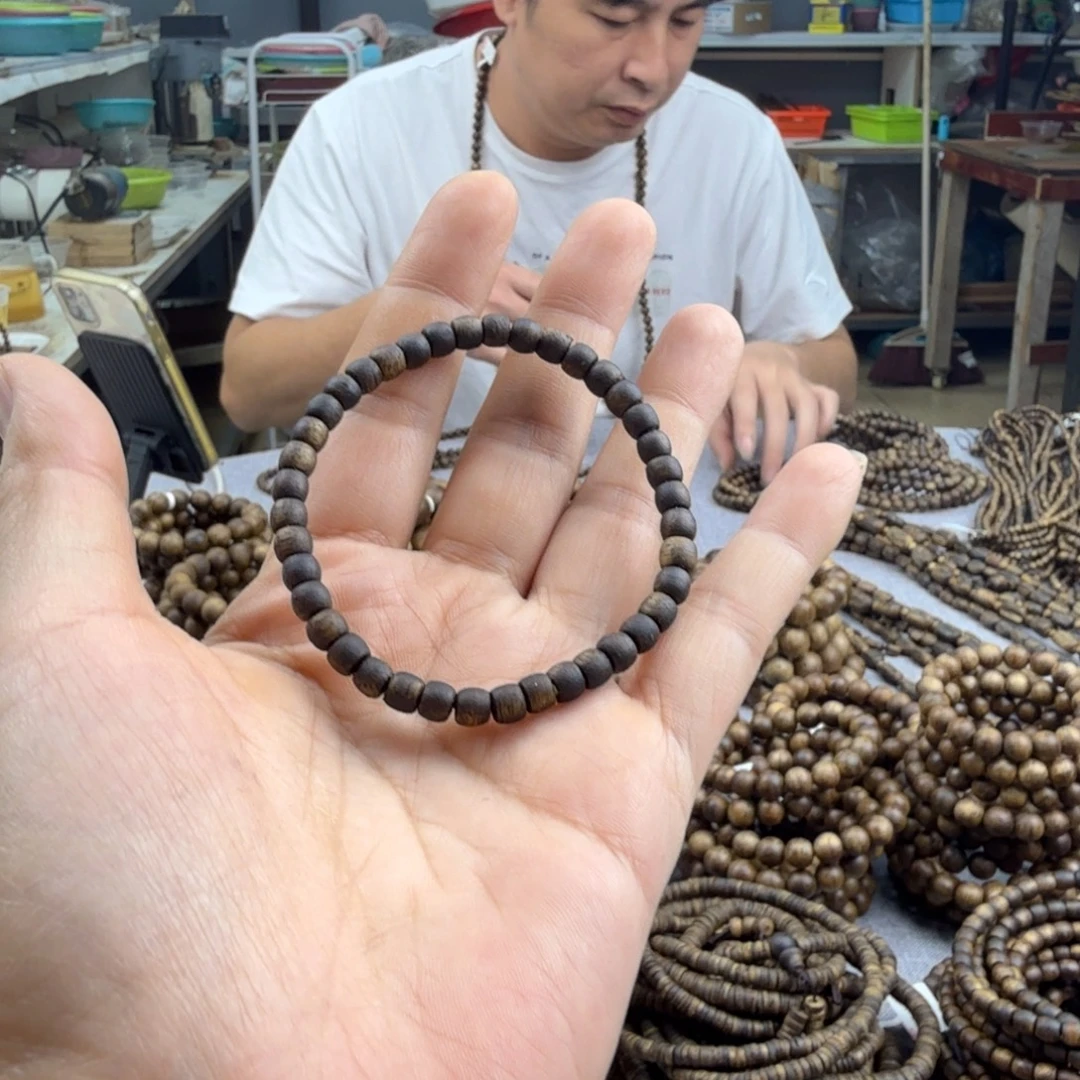 沉香沉香碎屑04小古珠单圈1.9克