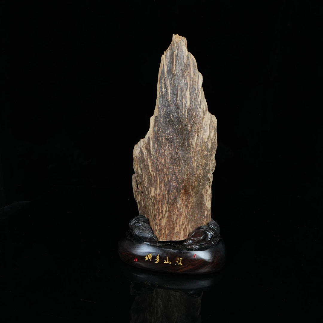 A5174 越南沉香皮油老料/江山多娇 28x14x9cm 不含底座222.9g